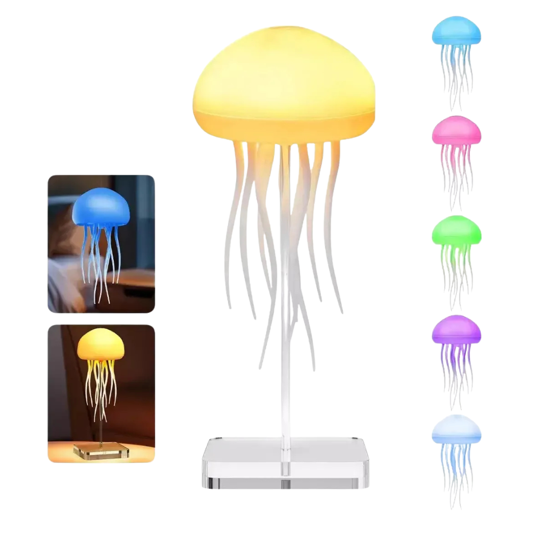 Diseño sin título (67) Lámpara Medusa LED RGB Recargable USB - Imagen 1