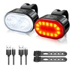 Set Luces LED Recargables Bicicleta Delantera/Trasera - Imagen 6