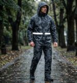 Traje Impermeable Camuflado Unisex Chaqueta + Pantalón Para Lluvia - Imagen 5