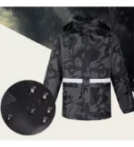 Traje Impermeable Camuflado Unisex Chaqueta + Pantalón Para Lluvia - Imagen 2