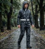 Traje Impermeable Camuflado Unisex Chaqueta + Pantalón Para Lluvia - Imagen 6