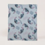 Manta Coral Stitch Celeste - Imagen 2