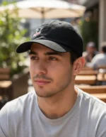 Gorra Colo Colo Negra Con Escudo Bordado - Imagen 2