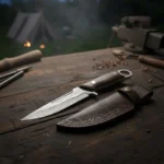 Cuchillo Táctico Ares R-24 con Funda de Cuero - Imagen 5
