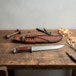 Cuchillo Táctico Con Funda Grabada Outdoor - Imagen 4