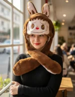 Gorro Bufanda Labubu Con Orejas - Imagen 2