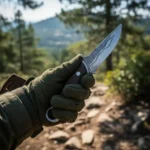 Cuchillo Táctico Ares R-24 con Funda de Cuero - Imagen 4