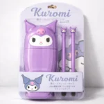 Set Higiene Dental Kuromi Con 2 Cepillos Vaso Portátil - Imagen 5