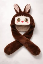 Gorro Bufanda Labubu Con Orejas - Imagen 5
