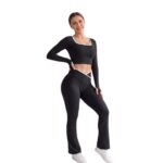Conjunto Deportivo Mujer Top Manga Larga y Calza