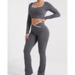 Conjunto Deportivo Mujer Top Manga Larga y Calza - Imagen 4