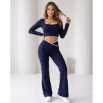 Conjunto Deportivo Mujer Top Manga Larga y Calza - Imagen 3