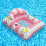 Colchoneta Inflable Rosada Para Piscina - Imagen 3