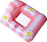 Colchoneta Inflable Rosada Para Piscina - Imagen 2
