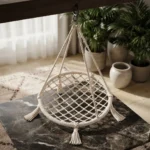 Columpio Colgante Redondo Macramé Jardín y Terraza - Imagen 3