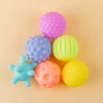 Set 6 Pelotas Sensoriales Texturizadas Bebés - Imagen 6