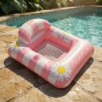 Colchoneta Inflable Rosada Para Piscina - Imagen 4