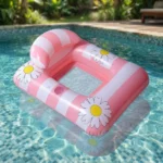 Colchoneta Inflable Rosada Para Piscina - Imagen 5