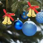 Campana Navideña Dorada Árbol Navidad - Imagen 6