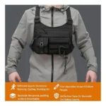 Bolso Táctico de Pecho Multifuncional Negro - Imagen 3
