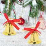 Campana Navideña Dorada Árbol Navidad - Imagen 4