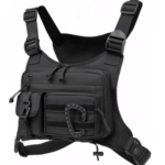 Bolso Táctico de Pecho Multifuncional Negro