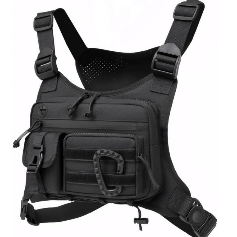 Diseño sin título - 2026-10-24T151141.956 Bolso Táctico de Pecho Multifuncional Negro - Imagen 1