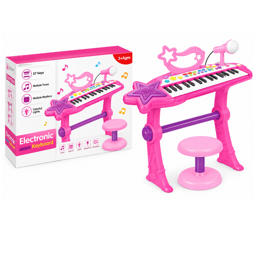 Diseño sin título - 2026-10-27T165521.010 Piano Infantil Electrónico 37 Teclas - Imagen 1