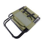 Silla Plegable Camping con Bolso Térmico y Respaldo Verde - Imagen 5