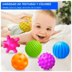 Set 6 Pelotas Sensoriales Texturizadas Bebés - Imagen 8